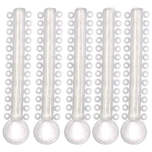 40pcs/pack Dental Orthodontic Ligature Clear Elastomeric Ligature Ties Elastic Rubber Bands Orthodontics Treatment Tools
