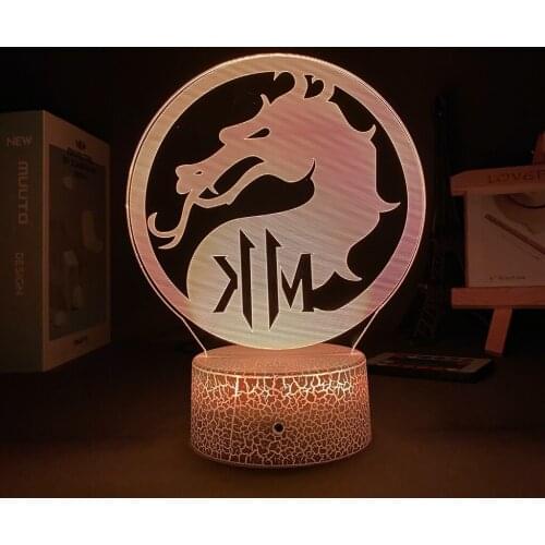 Acrylic Table Lamp Game Kids Night Light Led Touch Sensor Color Changing Colorful Nightlight for Child Bedroom Decor Nightlight