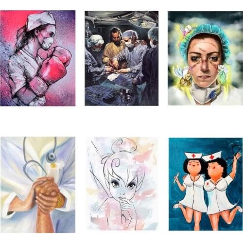 Dpsupr Full 5D DIY Diamond Embroidery Cartoon doctor Full Drill Diamond Painting Resin Diamond Mosaic Art Home Decoration Gift