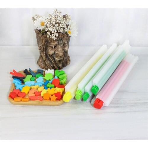 Non-Stick Tube Pipe Silicone Soap Long Tube Mold For Melt And Pour Fondant DIY Handmade 3D Various Shapes Candle Reusable Mold