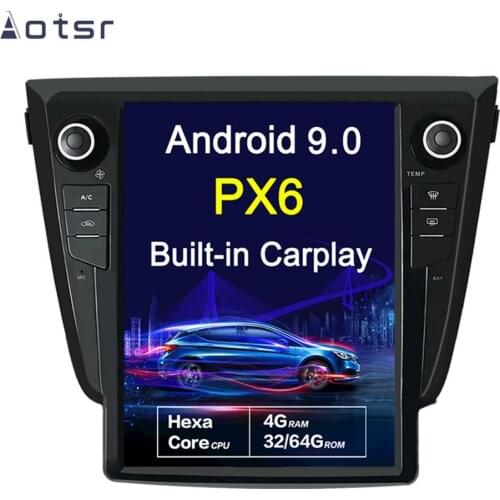 Android 9.0 Tesla style 12.1‘’ Vertical screen Car GPS Navigation For NISSAN Qashqai 2013-2018 Head Unit Multimedia radio Player
