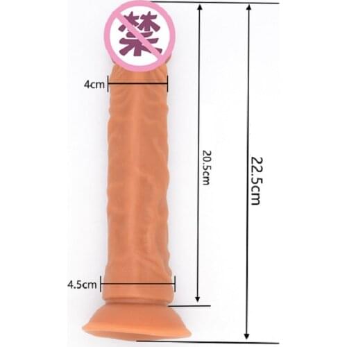 4*22cm Large Dildo Powerful Sucker Sex Toys For Women Couples Sextoys Automatic Retractable Masturbation Accessories
