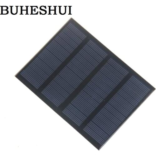 BUHESHUI 12V 1.5W Standard Epoxy Solar Panels Polycrystalline Silicon DIY Battery Power Charge Module 115x85mm Mini Solar Cell