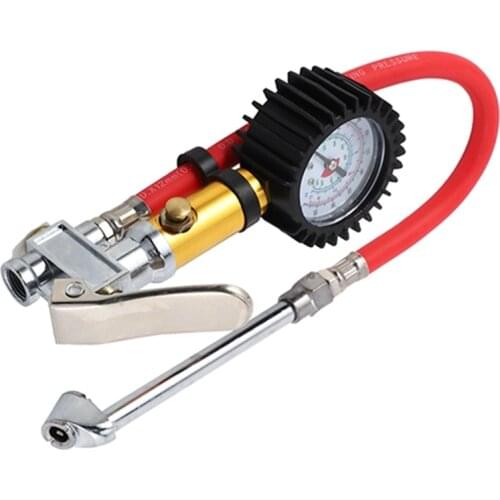 Digital Car Air Tire Gauge Inflator Meter Pressure Manometer With Pvc Pipe Hose For Air Compressor For Charging Car Truck Suv