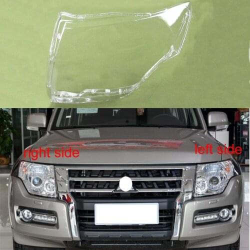 For 2007-2018 Mitsubishi Pajero V87 V93 V97 Lamp Cover Headlamp Cover Shell Transparent Lampshade Headlight Cover Lens Glass