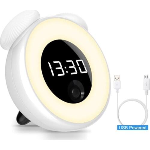 Electronic Digital Alarm Clock Adjustable night light toddler Alarm clocks Motion sensor Snooze desktop Clocks for kids bedroom
