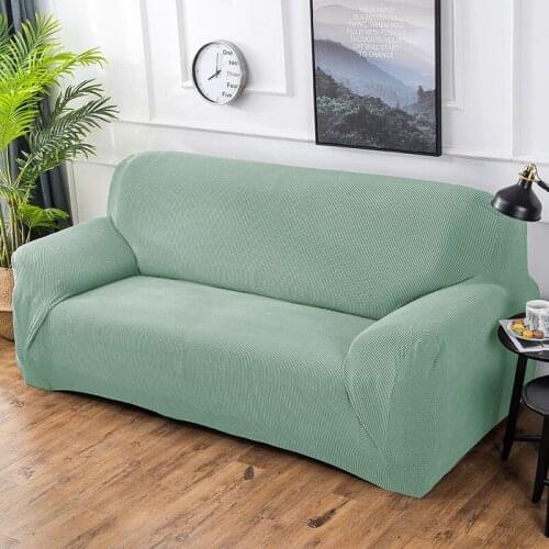 Polar Fleece Sofa Covers For Living Room Solid Stretch Thick Chaise Couch Slipcovers Corner Sofa Cover funda sofa chaise lounge