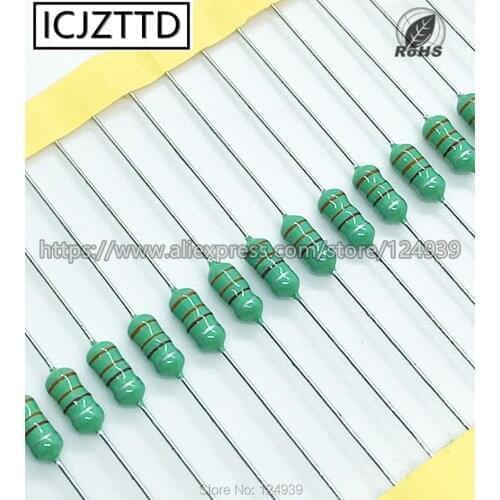 AL 0410 1/2w 0.5W Inductor Color ring inductance 820UH 821K 1MH 102K 1.2MH 122K 1.5MH 152K 2.2MH 222K 3.3MH 332K 4.7MH 472K