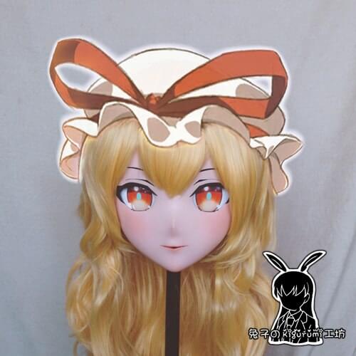 KM9164)Quality Handmade Female/Girl Resin 3/4 Head Japanese Cartoon Character Cosplay Kigurumi Mask Crossdresser