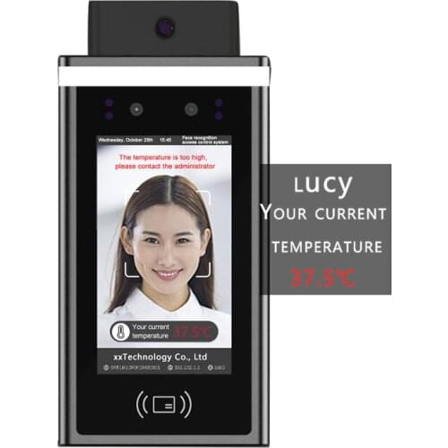 Multi language ip camera thermal face recognition module time attendance door lock terminal
