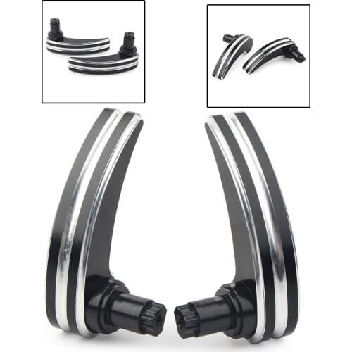 CNC Motorcycle Saddlebag Latch Covers Lever Lid Lifter For Harley FLHX FLHR 2014 2015 2016 2017 2018 2019 Black