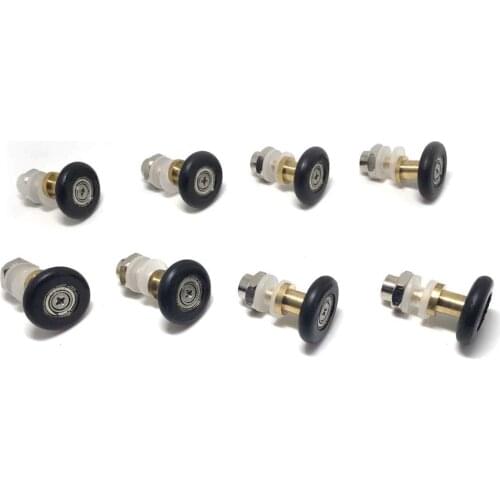 SET OF 8 SHOWER DOOR ROLLERS RUNNERS WHEELS PULLERS 25MM