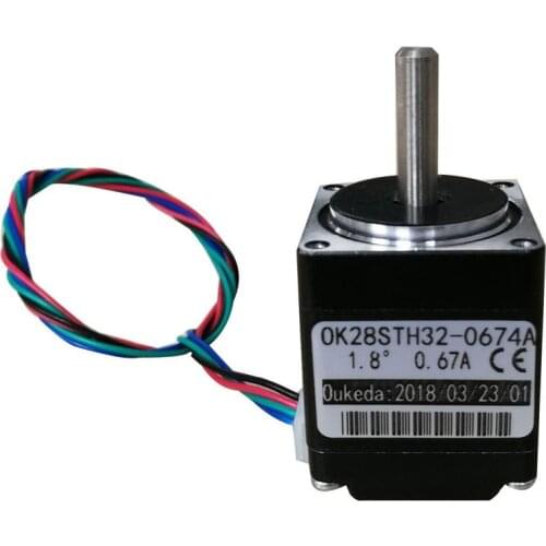Nema 11 Stepper Motor 1.8degree 0.67A 6Ncm OK28STH32-0674A 28 stepper motor body 32mm