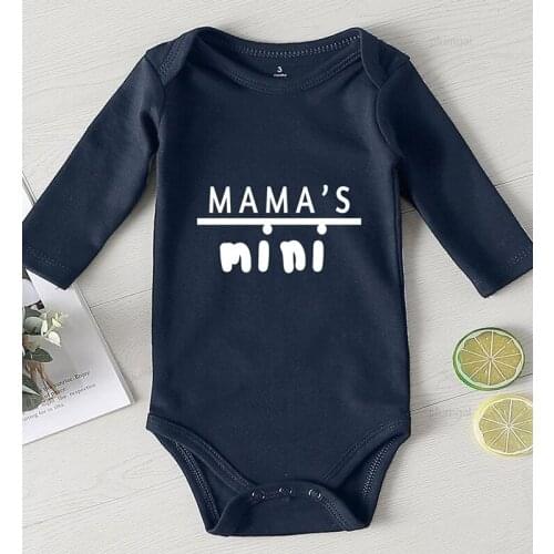 Undershirts Cotton Winter Baby Clothes Onesie Girl Infant Winter Costume Toddler Boy Jumpsuit for Newborn Printing Mama