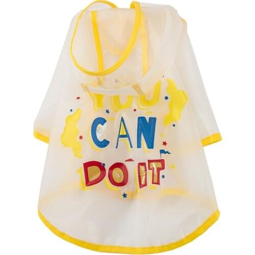 New French Bulldog Dog Raincoat Four Feet Hooded Dogs Rain Coat Pet Cat Clothes Puppy Teddy Doberman Labrador Waterproof Jacket