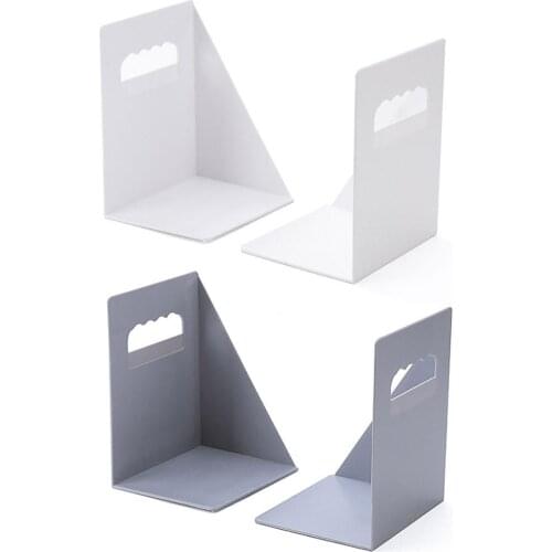 ABS Bookend School Metal Stand Stationery Desktop Support Portable Anti-skid Universal Office Holder Organizer Letter
