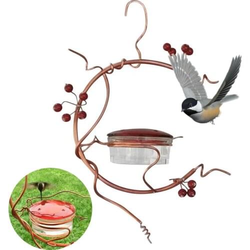 Hanging Hummingbird Feeder Bird Water Drinker Feeder Waterer Pet Birds Supplies Dispenser Bottle Drinking Cup Bowls For Parr
