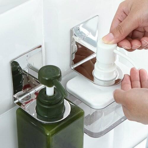 Stainless Steel Bathroom Shelf Wall-Mounted Multi-Function Shampoo Shower Gel Bottle Storage Holder Rack