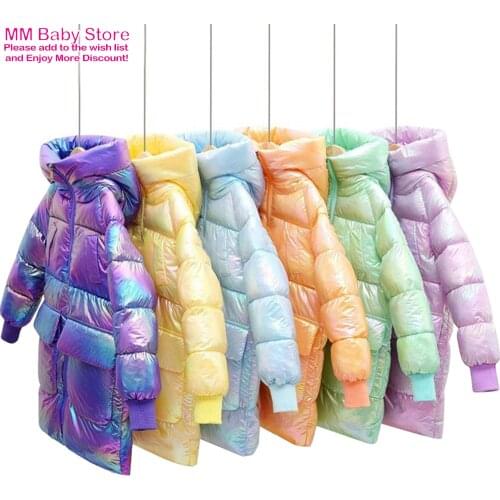 Kids Winter Coats Down Jacket Zipper Sport Jackets Fashion Patchwork Thick Winter Down Jacket Boys Girls Winter Coat Clothes