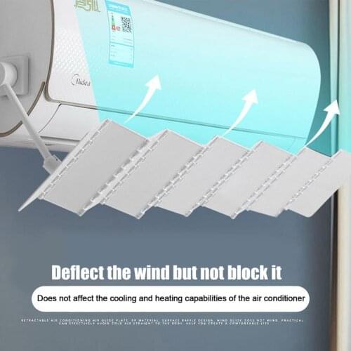 Adjustable Air Conditioner Cover Outdoor Anti Direct Blowing Retractable Air Conditioning Wind Shield Deflector Baffle