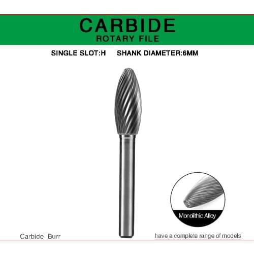 Hand tools H type Head Tungsten Carbide Rotary file Tool Drill Milling Carving Bit Tools Point Burr Die Grinder Abrasive Tools