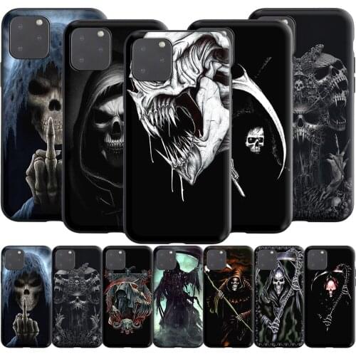 Grim Reaper Skull Death Silicone Case for Realme Narzo 30A GT NEO C3 C25 C21 C20 C17 C15 C12 C11 8 7 7i 6 6i Pro