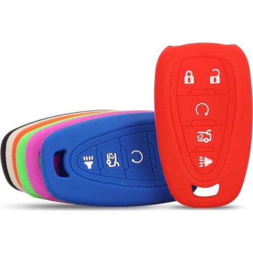 Jingyuqin Silicone Car Smart Key Cover Case For Chevrolet Malibu Equinox Cruze Camaro 2016 2017 2018 2019 Accessories