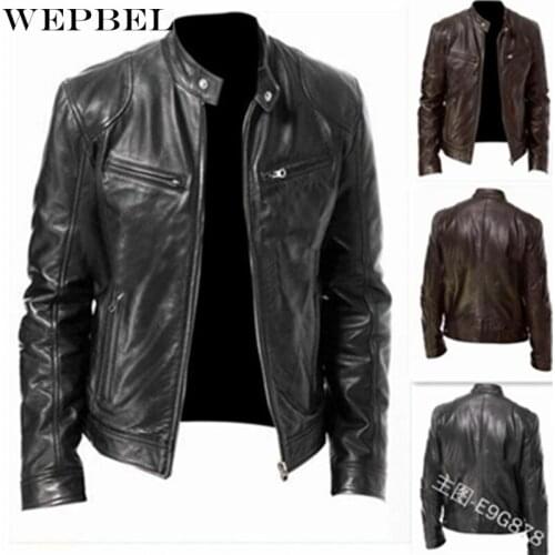 Wepbel Mens Biker Jackets