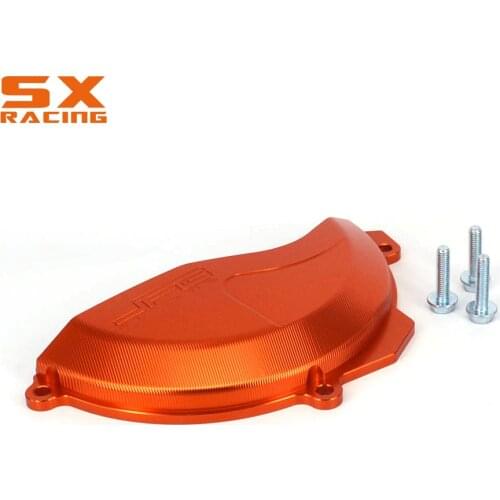 Motorcycle CNC Orange Right Side Engine Case Protector Cover Guard For KTM SXF250 SXF350 EXCF250 EXC-F350 EXC 250F 350F EXCF 250