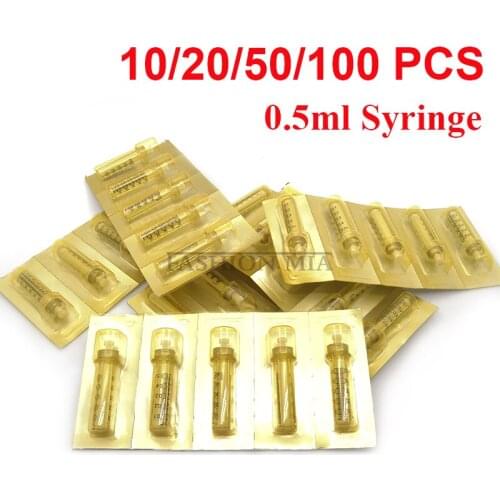 0.5ml Disposable Ampoule Head for Hyaluron Pen Hyaluronic Acid Gun High Pressure Atomizer for Anti-wrinkle Lip Filler Lifting