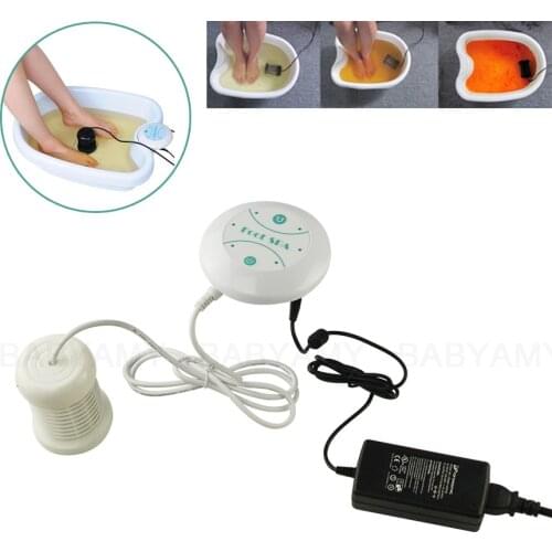1Set Detox Machine Ion Cleanse Ionic Detox Foot Bath Aqua Cell Spa Machine Footbath Massage Detox Foot Bath Arrays Aqua Spa