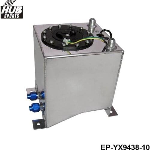 10L Aluminium Surge tank mirror polish Fuel cell foam inside, with sensor HU-YX9438-10