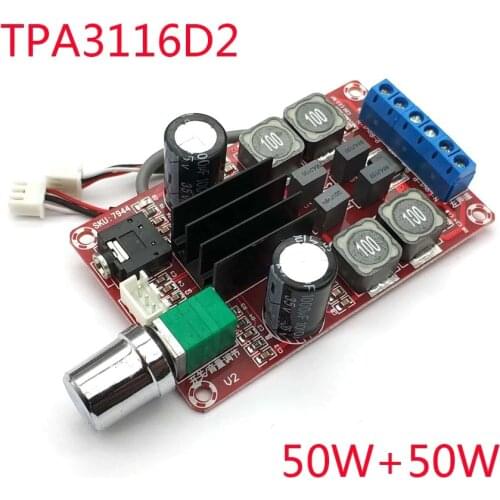 2 * 50W digital amplifier board TPA3116D2 two-channel stereo amplifier board