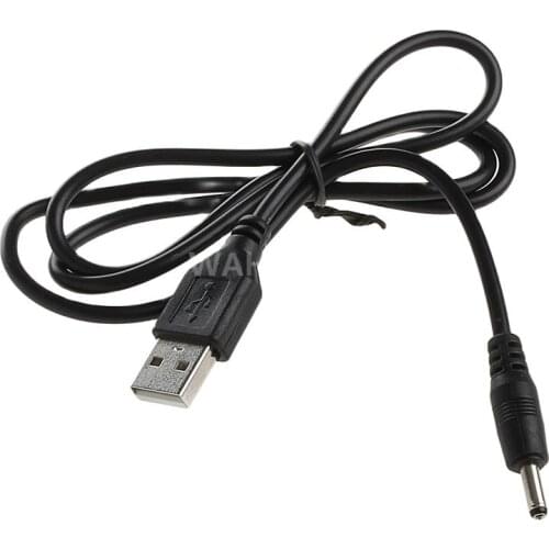 2pcs USB 2.0 A Male to 3.5mm DC Power Plug Stereo Electronics Device Barrel Quick Connector 5V 1A 3.5*1.35mm Cable HY022