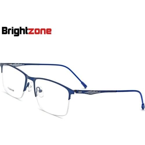 5 Colors Options No-Screw Unique Hinges Square Half Rim Spectacle Frame Business Affairs Glasses Frame Man Glass Oculos De Grau