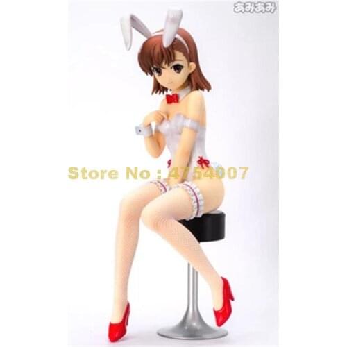Anime toaru kagaku no railgun mikoto misaka 1/4 scale bunny ver. pvc action figure collectible model dolls 36cm Toy