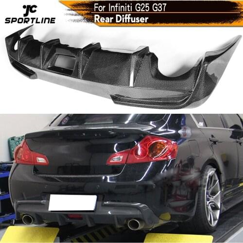 FRP Car Rear Bumper Lip Diffuser Spoiler for Infiniti G35 G37 Base Sedan Journey Sedan 4D 2010 2011 2012 2013