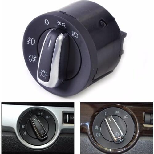 DWCX Car New Headlight Switch Control 5ND941431A 3C8941431C 1K0941431 For VW Golf GTI Jetta Passat Tiguan Touran Caddy Rabbit