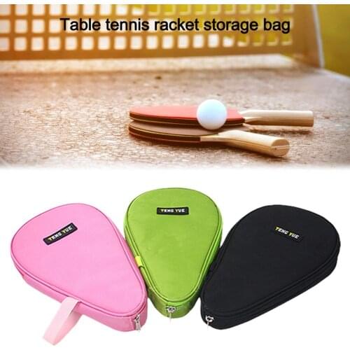 Ping Pong Storage Case Table Tennis Bat Cover Pingpong Paddle Bag Oxford Cloth Advanced Anti-rust Chain
