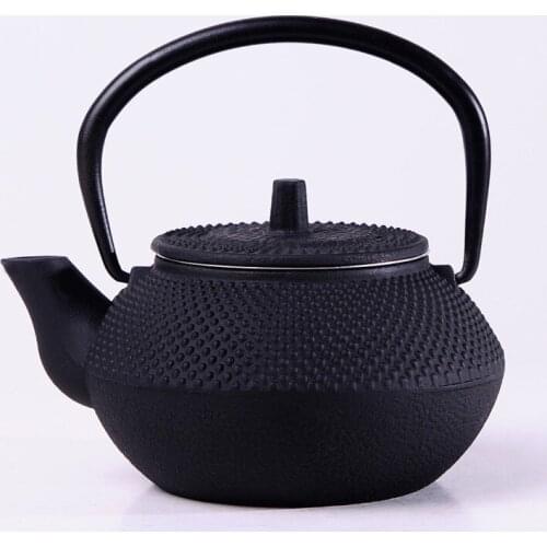 Hot sale Cast Iron Teapot Japanese Tetsubin Kettle Tea Pot Drinkware Tools 300ml Kung Fu Infusers Stainless Steel Net Filter