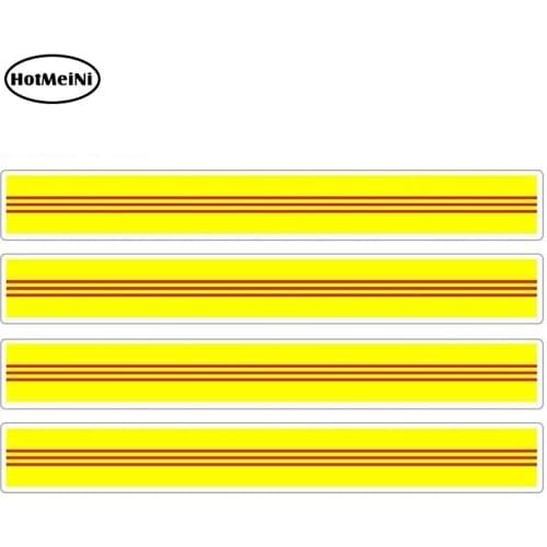 HotMeiNi 13cm x 1.7cm 4pcs Car Stripe Motorcycle Racing Flag Sticker Car Window Decal Bike Moto South Vietnam Car Stickers
