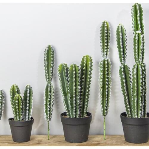 1PCS artificial tropical cactus plant green simulation plant decoration shop window table accessories wedding home office decor