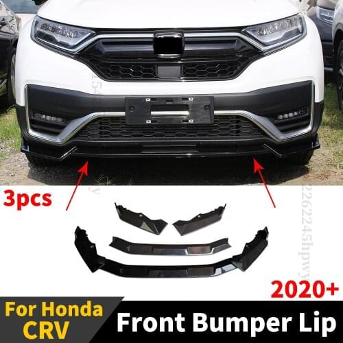 Body Kit Diffuser Spoiler Deflector Protector Guard Exterior Part Front Bumper Lip Chin Trim For Honda CRV 2020 2021 2020