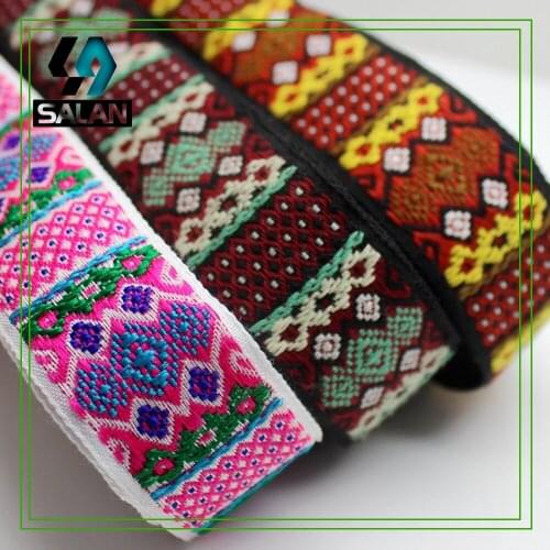 Spot four national wind geometric ribbon lace characteristics clothing DIY accessories bag decoration accessories