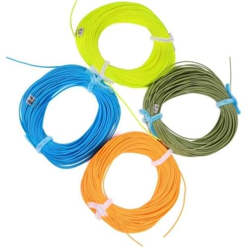 100ft Weight Forward Floating Fly Fishing Line WF-2F/3F/4F/5F/6F/7F/8F Fly Line Weight-forward taper Nylon Saltwater Freshwater