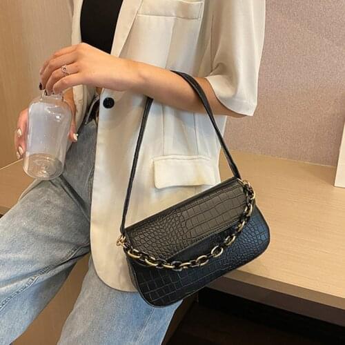 Fashion Exquisite Shopping Tote Bag Crocodile Pattern Shoulder Bags for Women Handbags