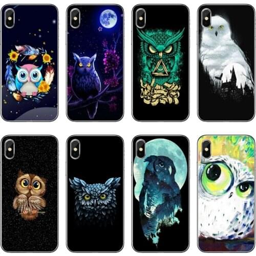 Animal Night Owl Soft Phone Case For Samsung Galaxy A71 A70 A60 A51 A50 A41 A40 A31 A30 A20E A21S A12 A10 A7 A5 A3