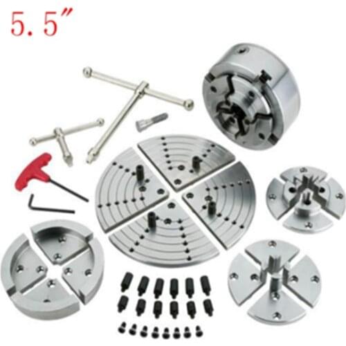 5.5" / 140mm Wood Lathe Chuck Set In Aluminum Case