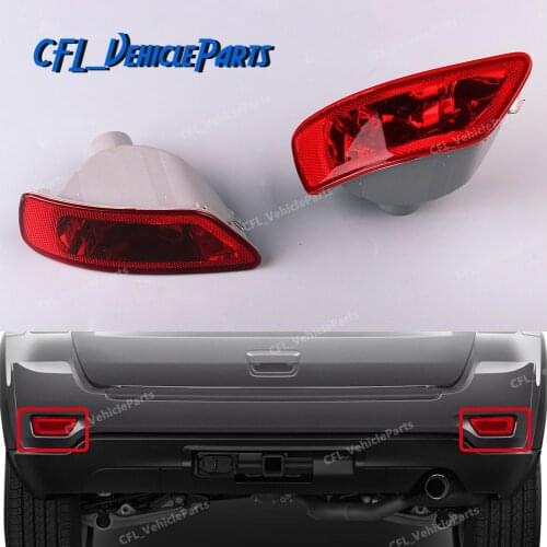 Pair Fog Light Lamp Reflector Rear 57010717AC 57010716AC For Jeep Compass Grand Cherokee 2011-2017 For Dodge Journey 2012-2018