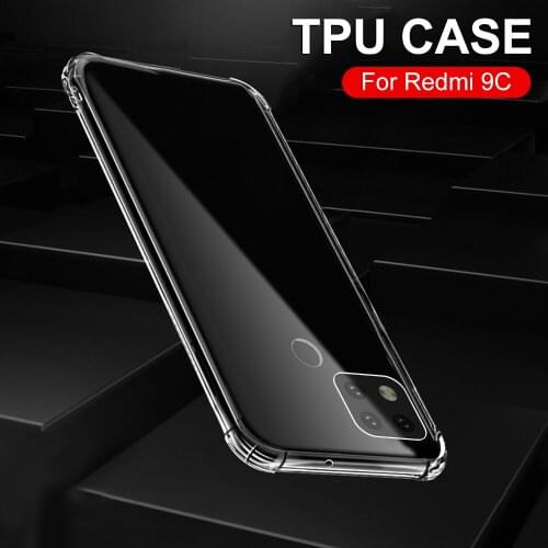 AirBags Shockproof Transparent Case For Xiaomi Redmi 9 9A 9C Shockproof Protection Case For redmi 9 redmi 9a redmi 9c Back Cover